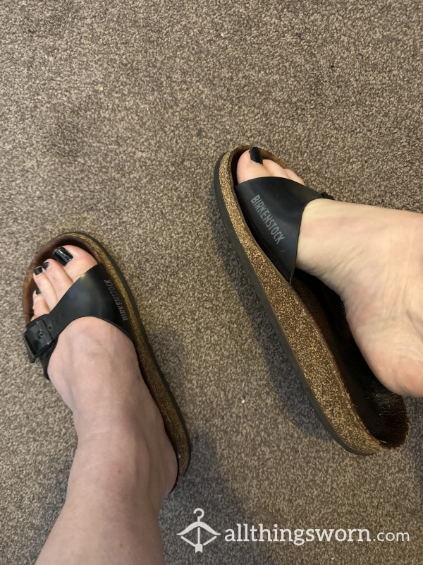 Black Madrd Birkenstocks Size 5