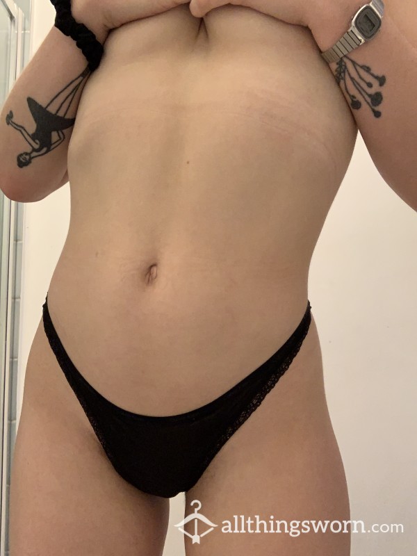 Black Mesh Calvin Klein Thong