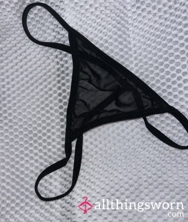 Black Mesh Gstring