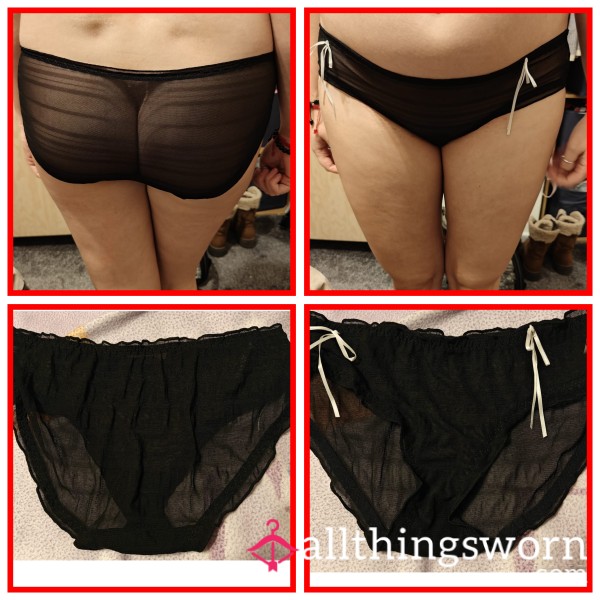 Black Mesh Knickers