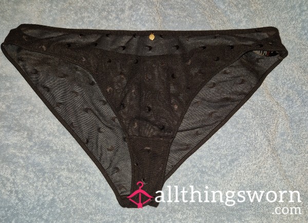 Black Mesh Moon Knickers 🌛