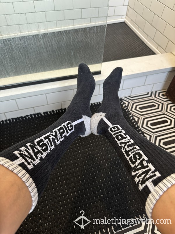 Black Nasty Pig Socks