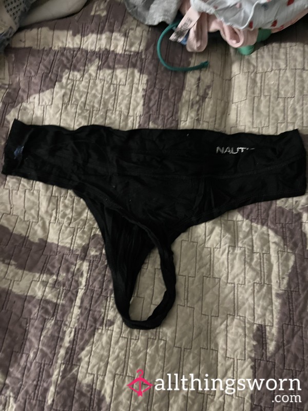 Black Nautica Thong