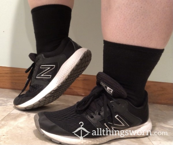 Black New Balance Sneakers, 8.5