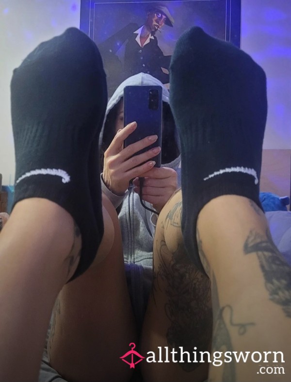 Black Nike Ankle Socks- 2 Day Wear