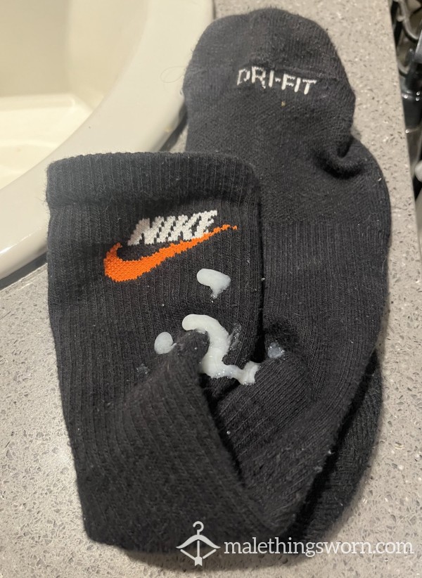 Black Nike C*m Sock