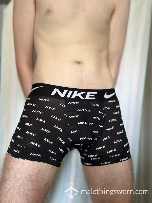 Black Nike Print Trunks (Small)