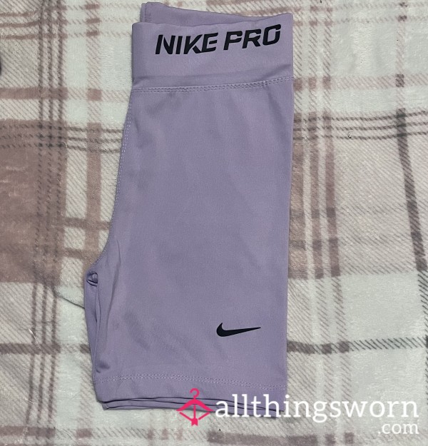 💜🏋🏼‍♀️ Purple Nike Pro Gym Shorts With 2 Min Video + Update Pics