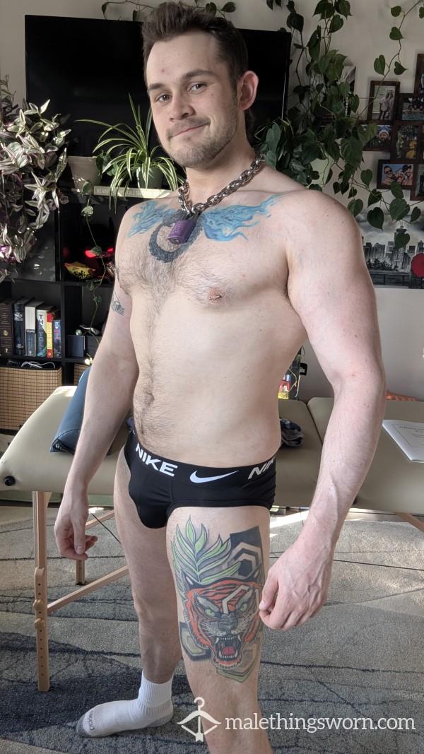 Black Nike Short Underwear Hip Briefs