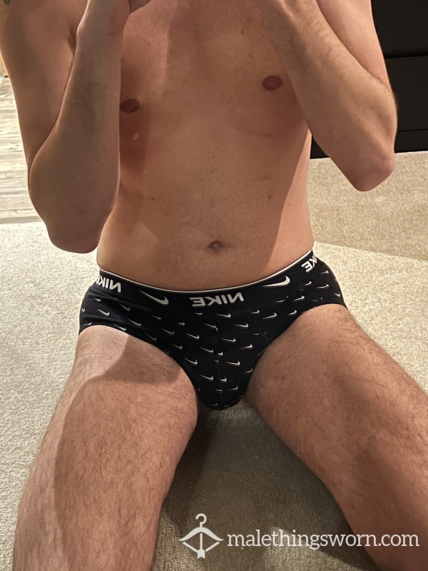 Black Nike Tick Briefs Medium