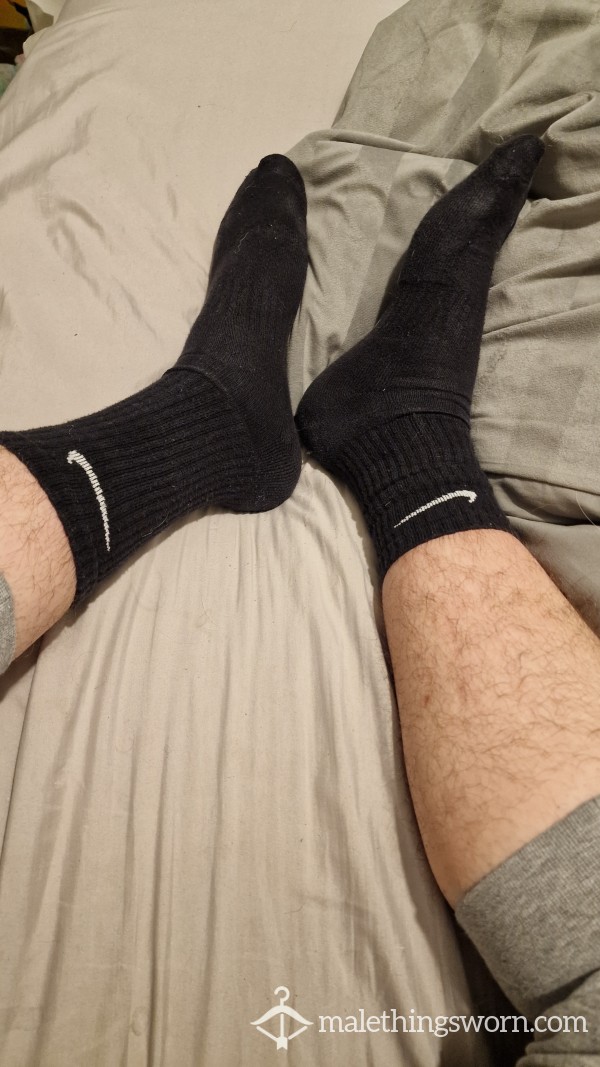 BLACK NIKE WORK SOCKS