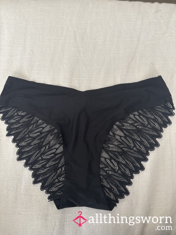 Black No Show Lace Full Back