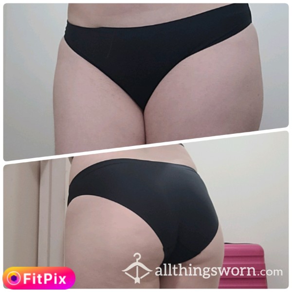 Black Nylon And Elastine Panties