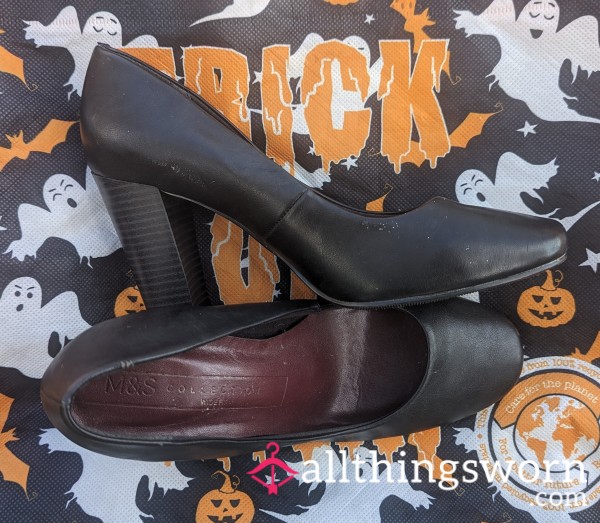 Black Office Heels - Size 6