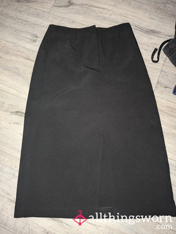 Black Office Skirt