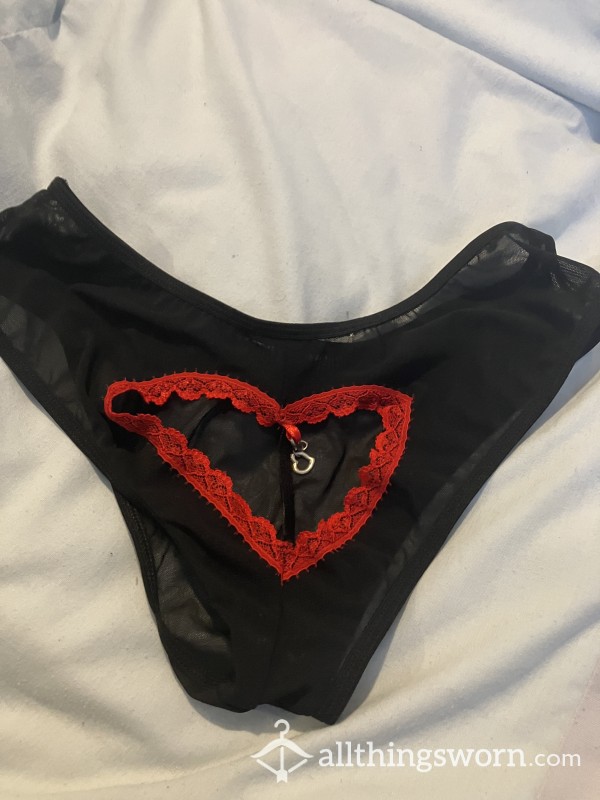 Black Open B*m Panties - REDUCED PRICE!