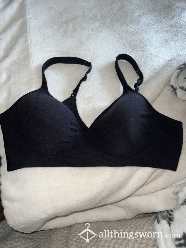 Black Padded Bra No Underwire