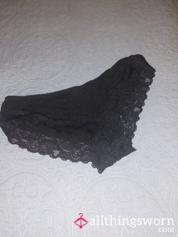 Black Panties With Lace Cheeky  - Includes Free Play In 🤗