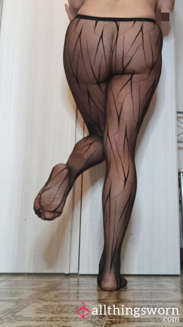 Black Pantyhose Fishnet Rete Calze Collant