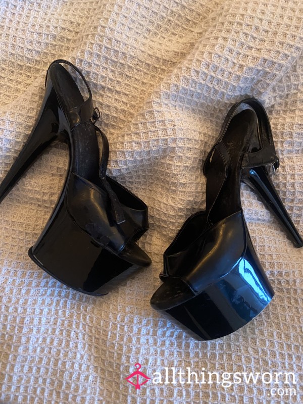 Black Patent Pleaser Heels