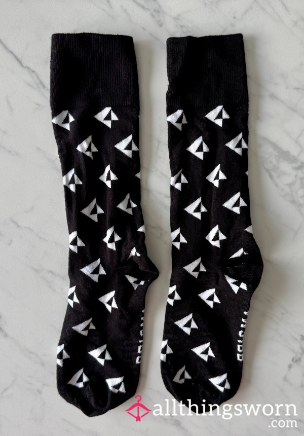 Black Patterned Socks