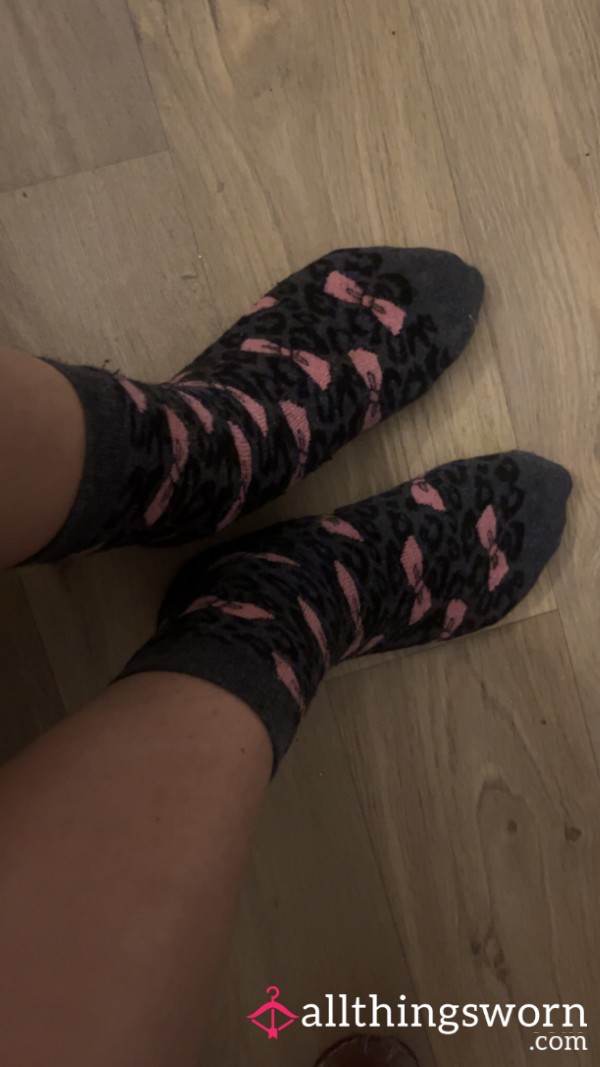 Black & Pink Socks