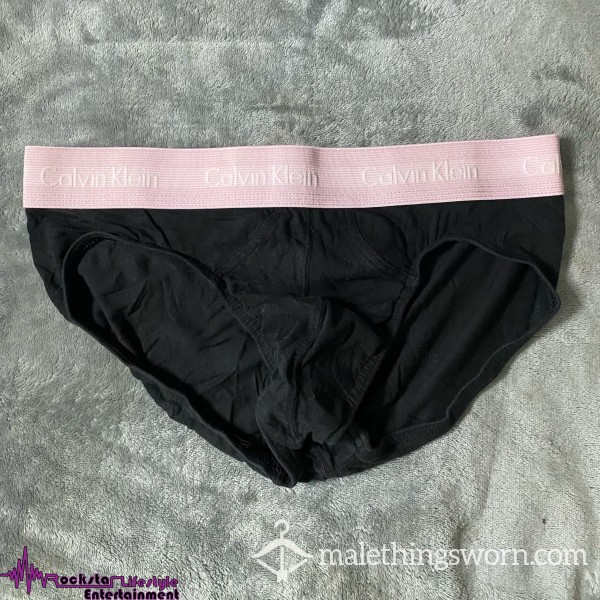 Black & Pink Stained Calvin Klein Briefs | WELL Worn