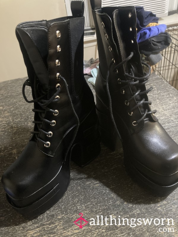 Black Platform Boots