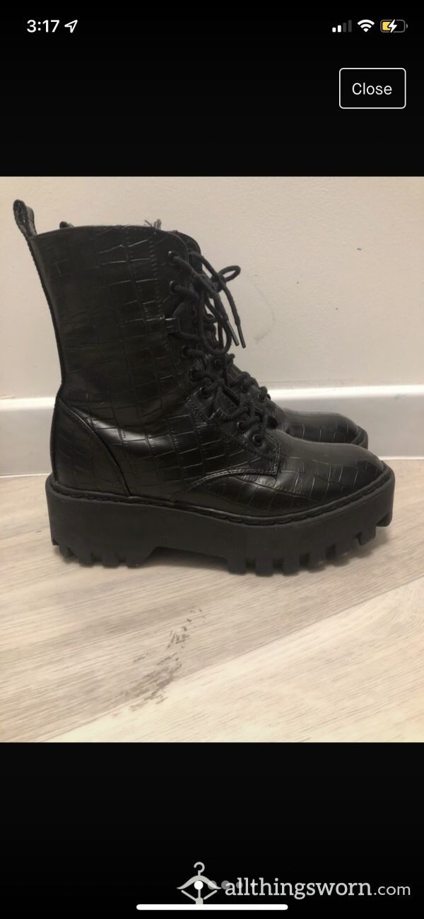 Black Platform Boots