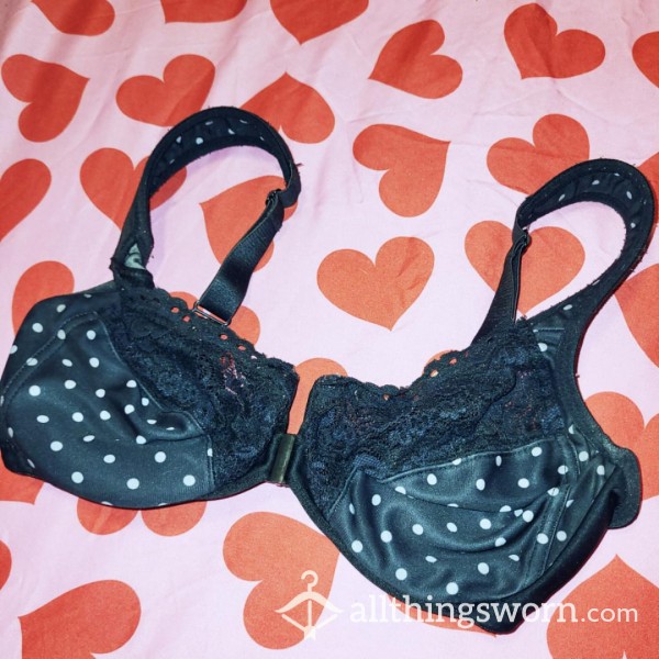 Black Polka Dot Bra *3 DAYS WORN* $28