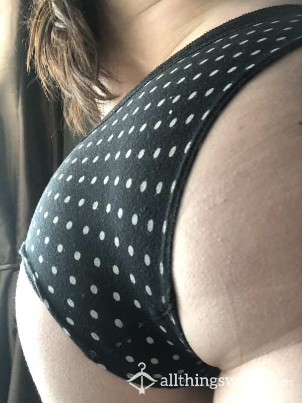 Black Polka Dot Cheeky