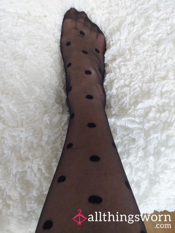 Black Polka Dot Tights