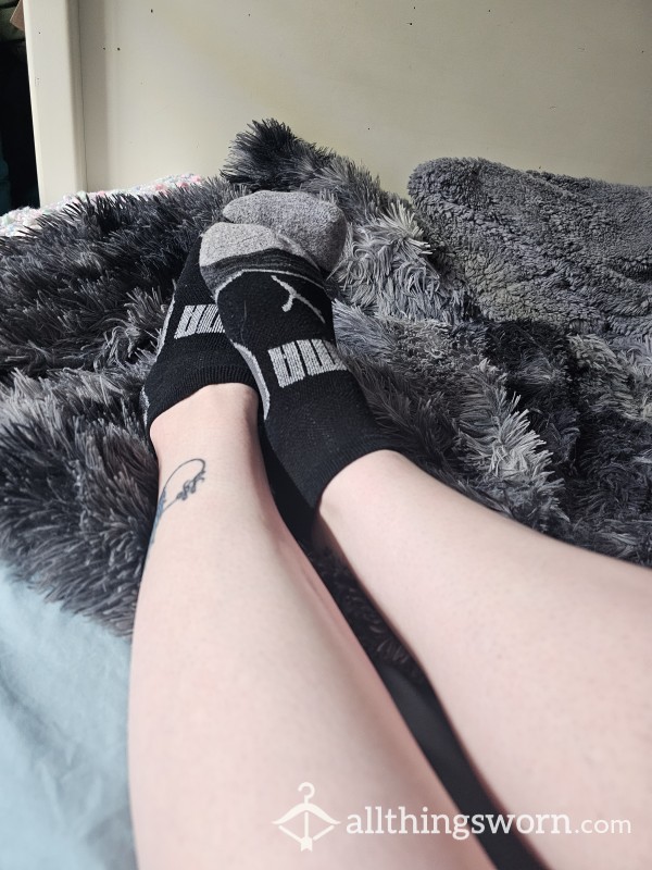 Black Puma Ankle Socks