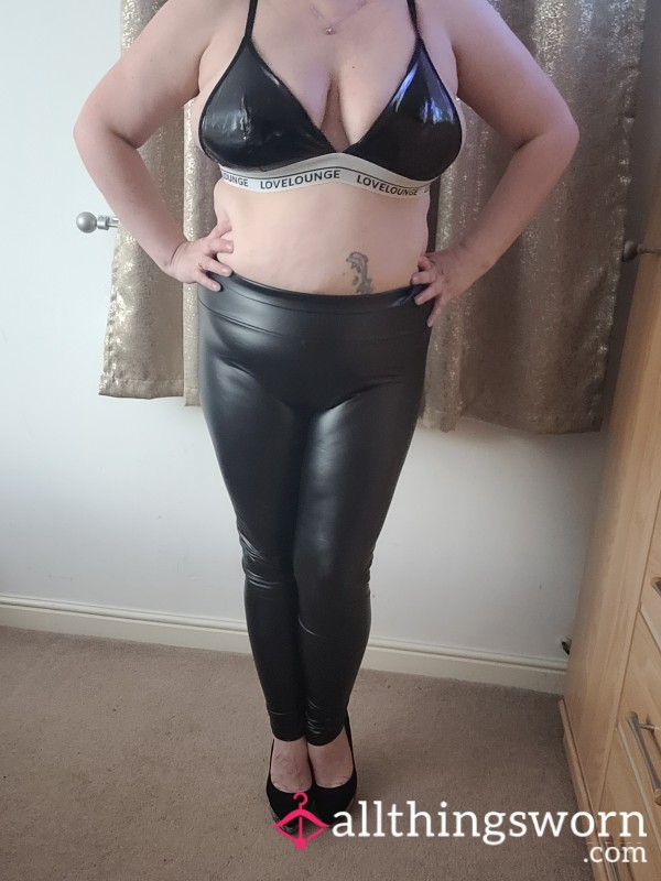 Black Pvc Bra