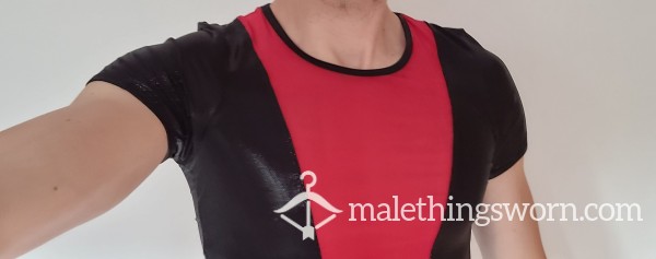 Black-red Party Top