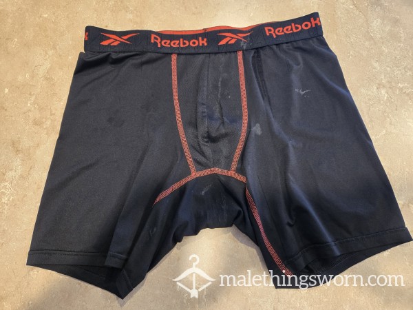 Black Reebok Boxer Briefs- C*m Stained