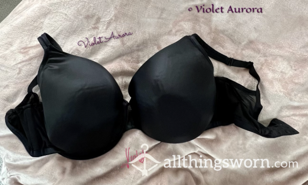 Black Satin 40H Bra