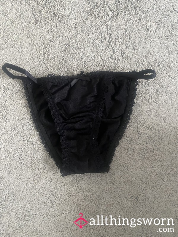 Black Satin Panties