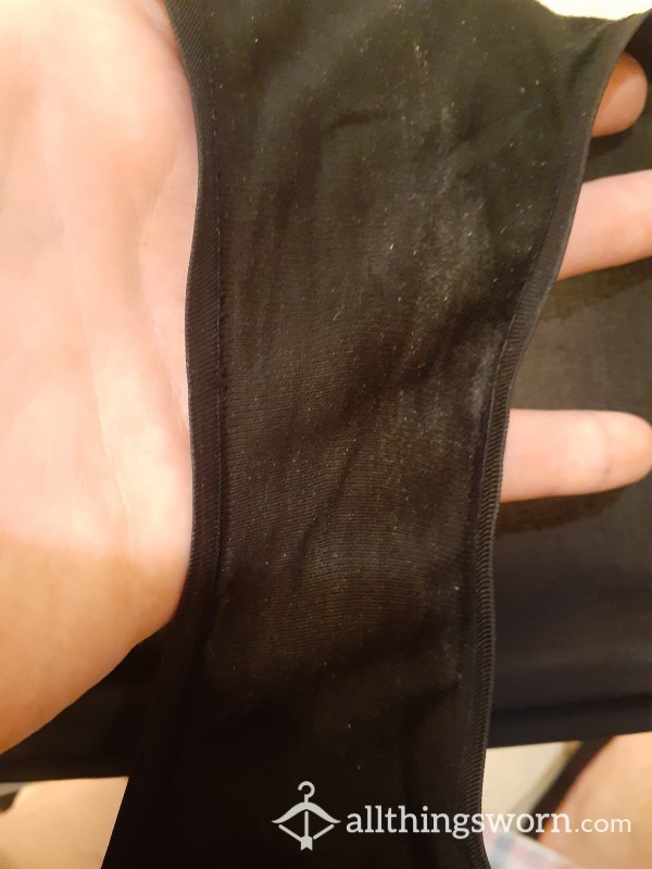 Black Seamless BBW Briefs Worn 2+ Days