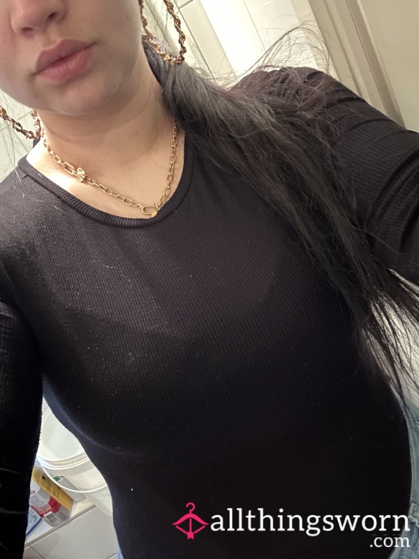 Black See Through Bodysuit