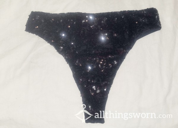 Black Sequin Panties