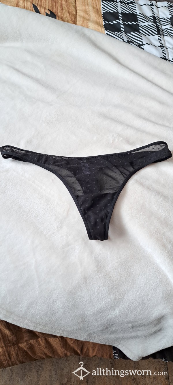 Black Sheer 2XL Thong