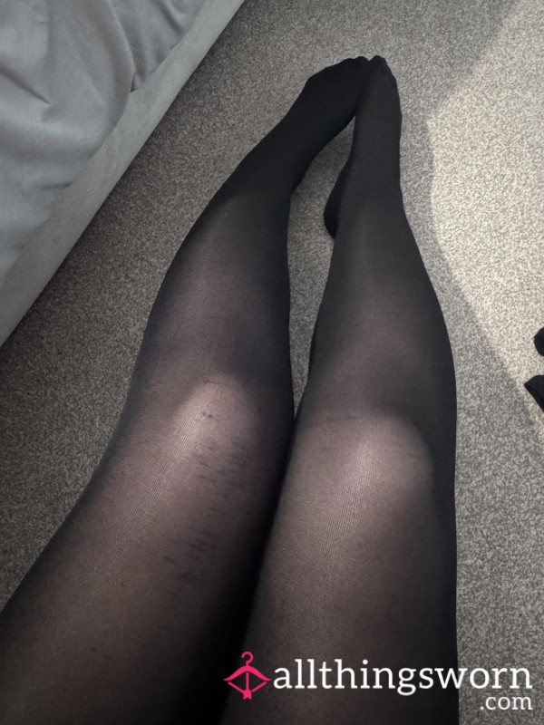 Black Sheer Office Tights