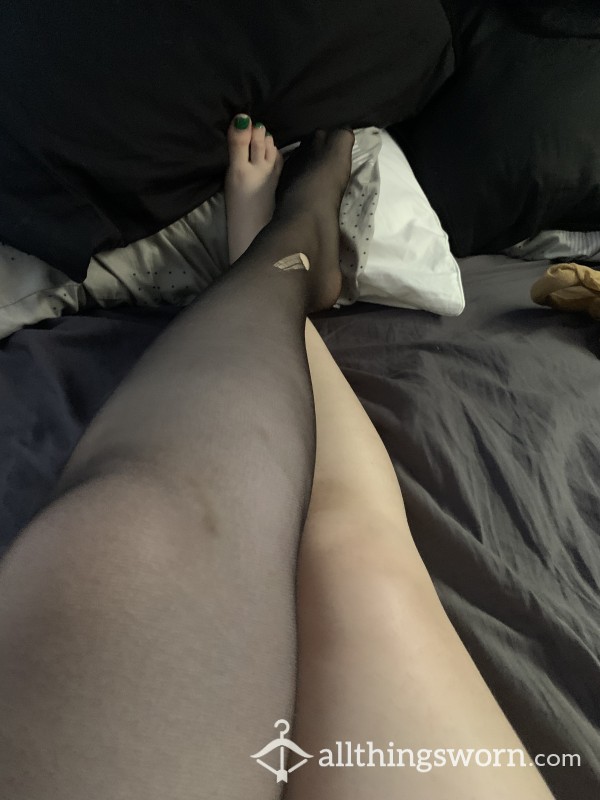 Black Sheer Pantyhose