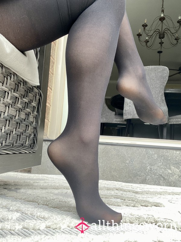 Black Sheer Pantyhose