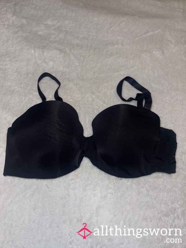 Black Silk Bra