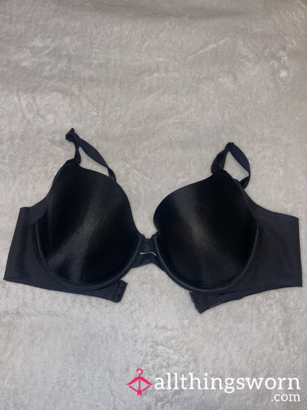 Black Silk Bra