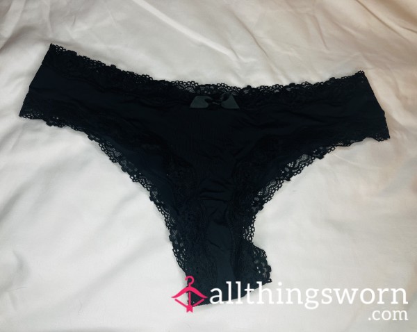 Black Silky Cheeky! Size M