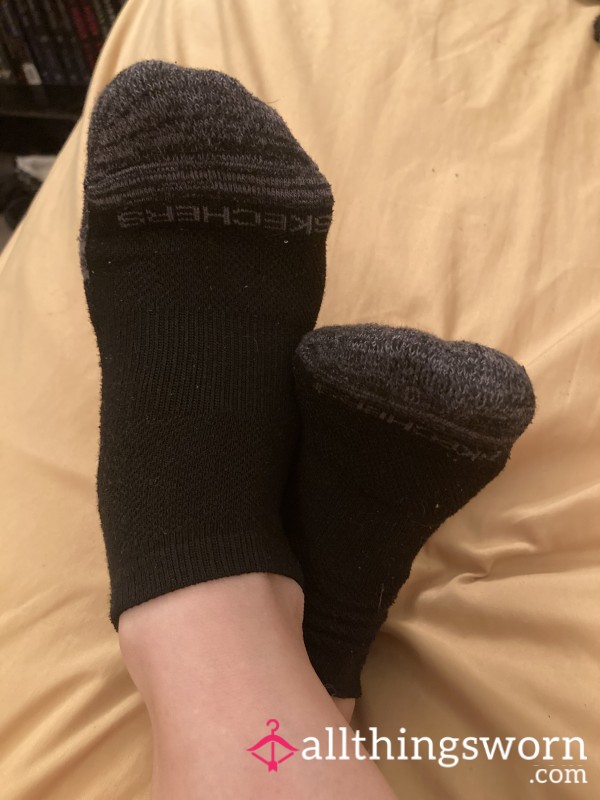 Black Sketcher Socks