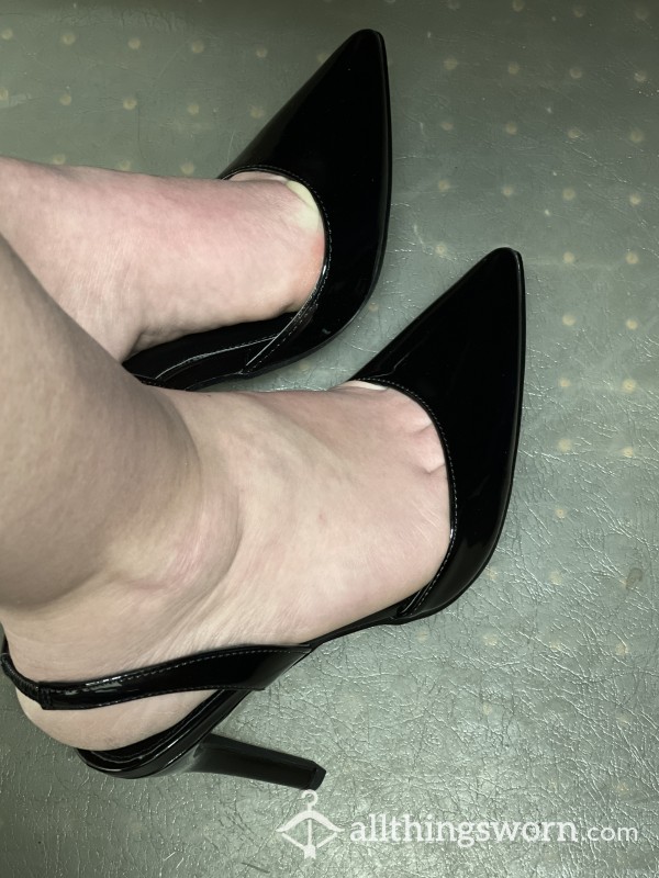 Black Sling Backs